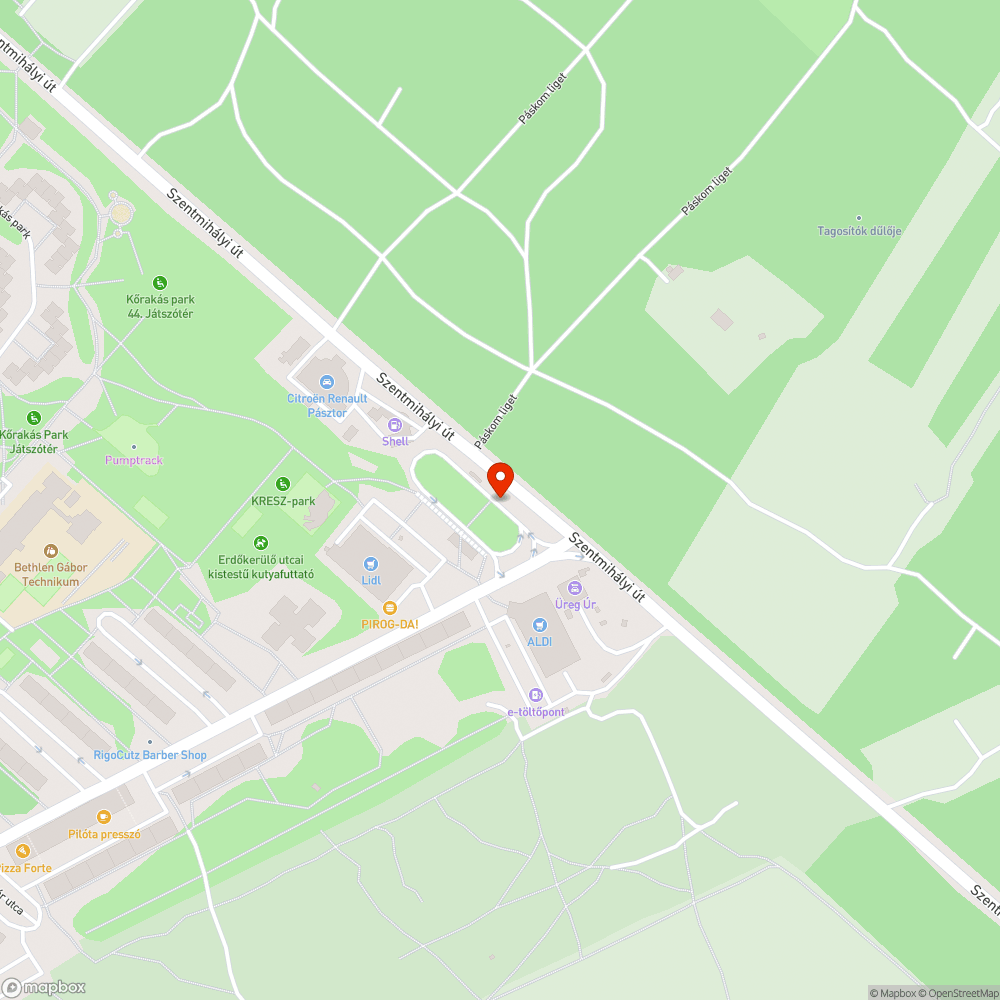 Szemetes kuka hiánya. bejelentés helye