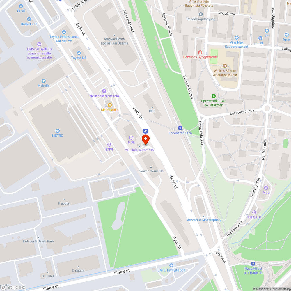 Kidöntött tábla és persze hulladék bejelentés helye