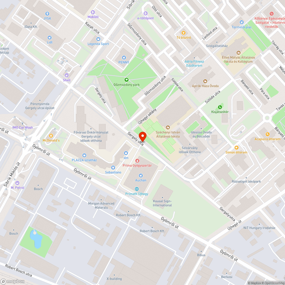 Járda! bejelentés helye