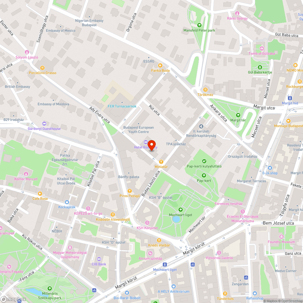 Rózsahegy utca járda szétparkolva bejelentés helye