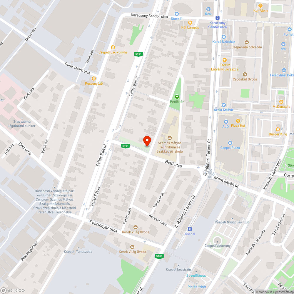 Illegális szemétlerakó bejelentés helye