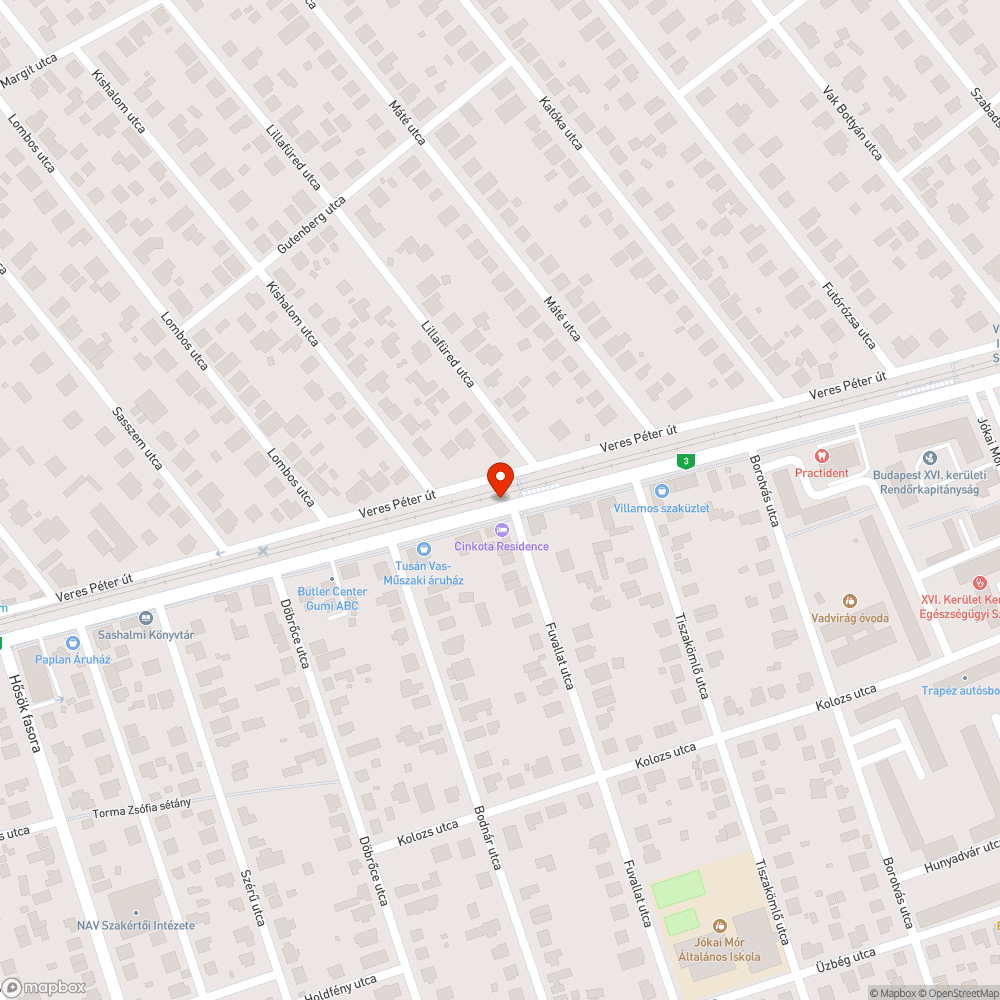 Repedés a bicikliúton bejelentés helye