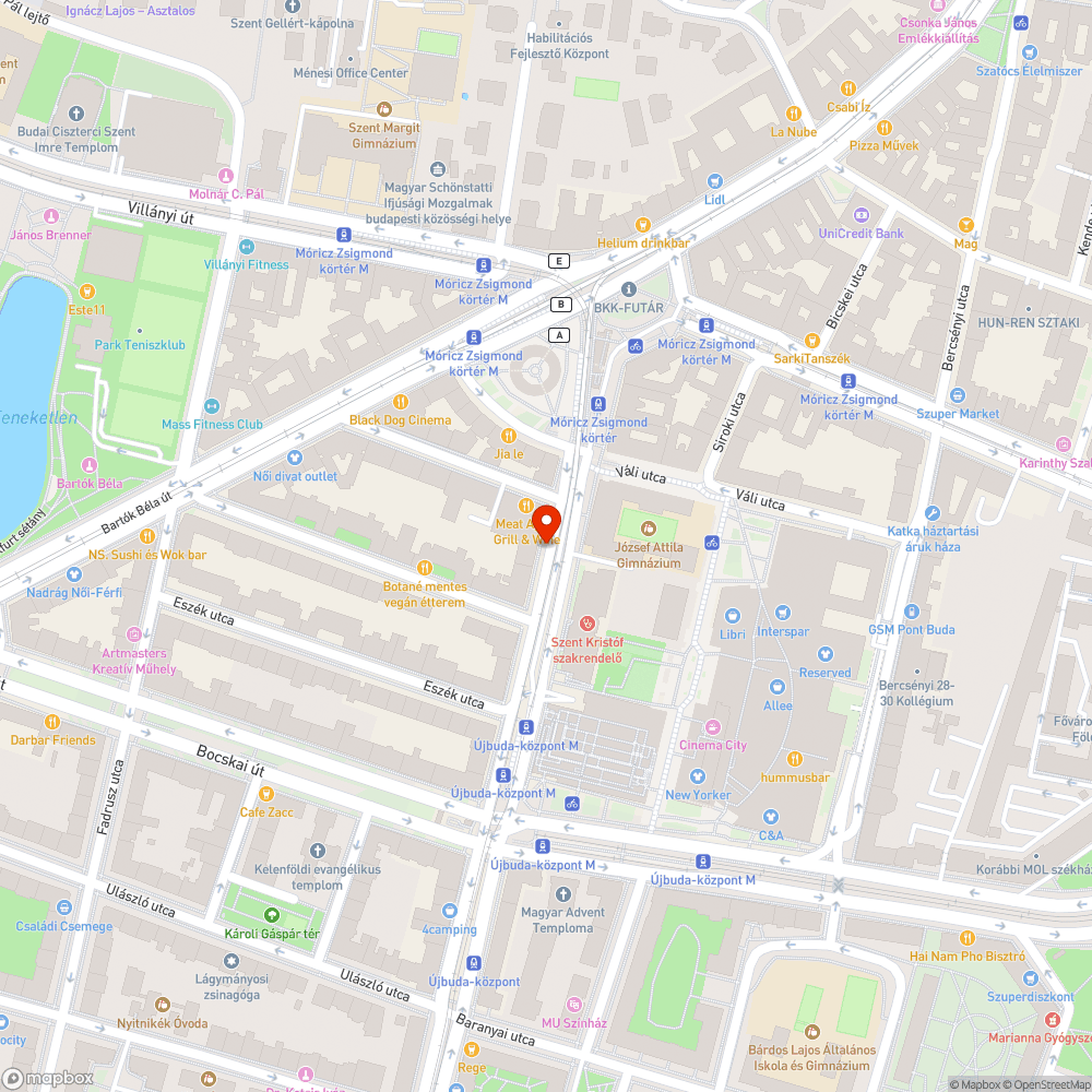 Használhatatlan bringatámasz bejelentés helye