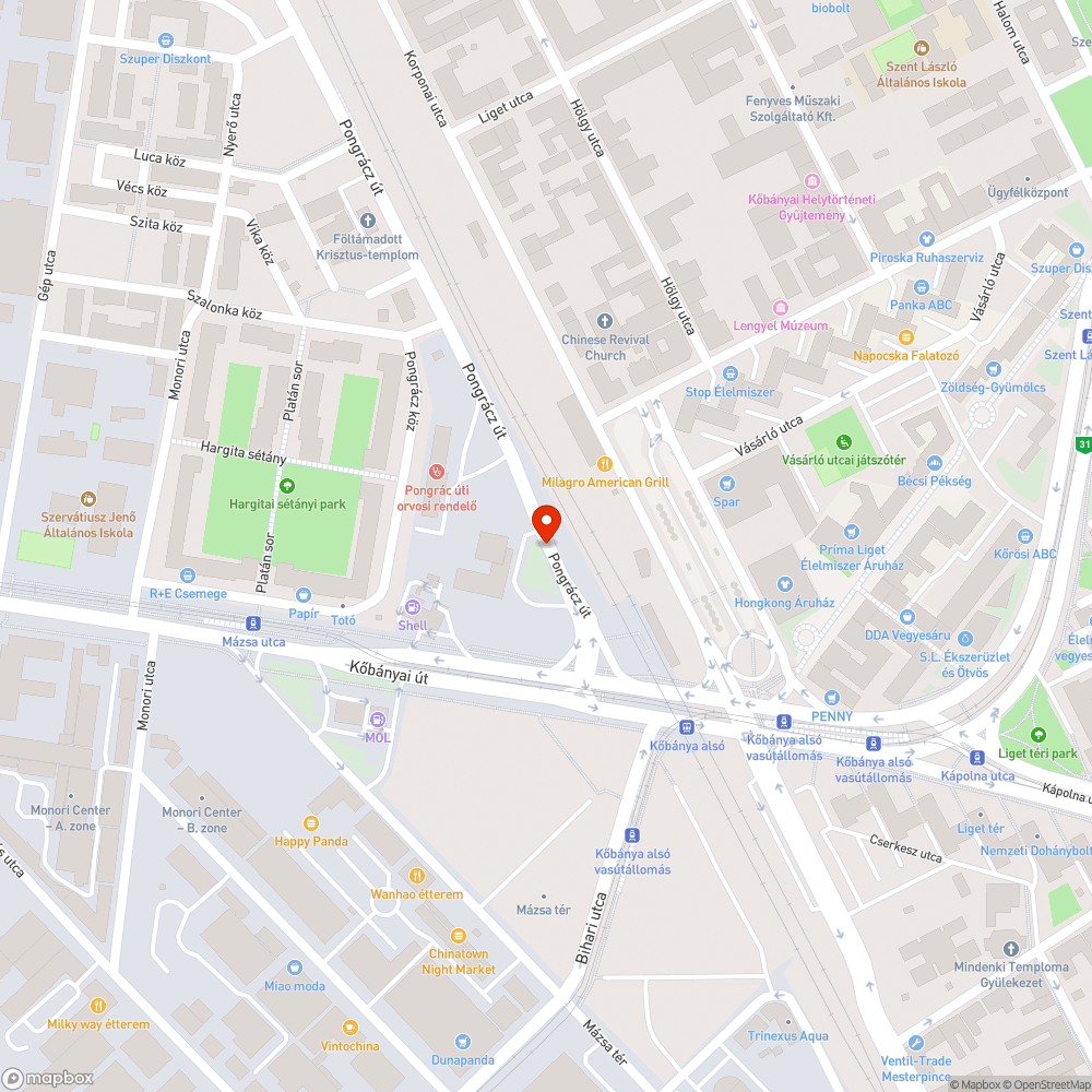 Összetört szemetes a buszmegállóban bejelentés helye