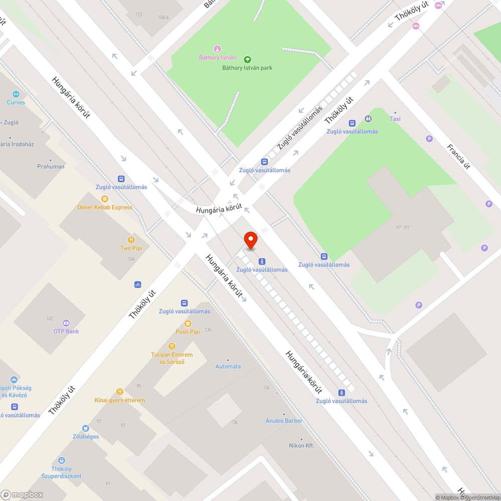 Graffitis vonalcsík bejelentés helye