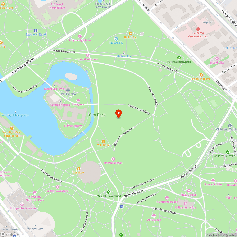 Városliget építkezés bejelentés helye