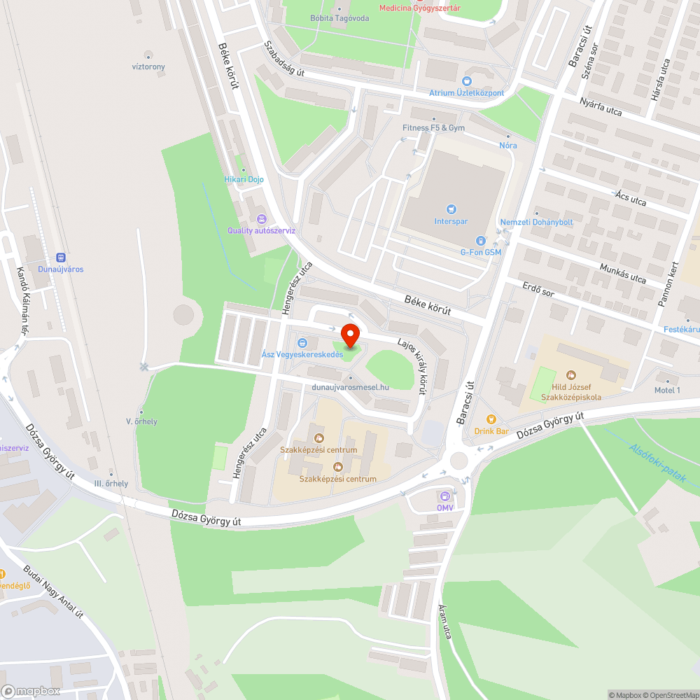 nyitott oszlopajtó bejelentés helye