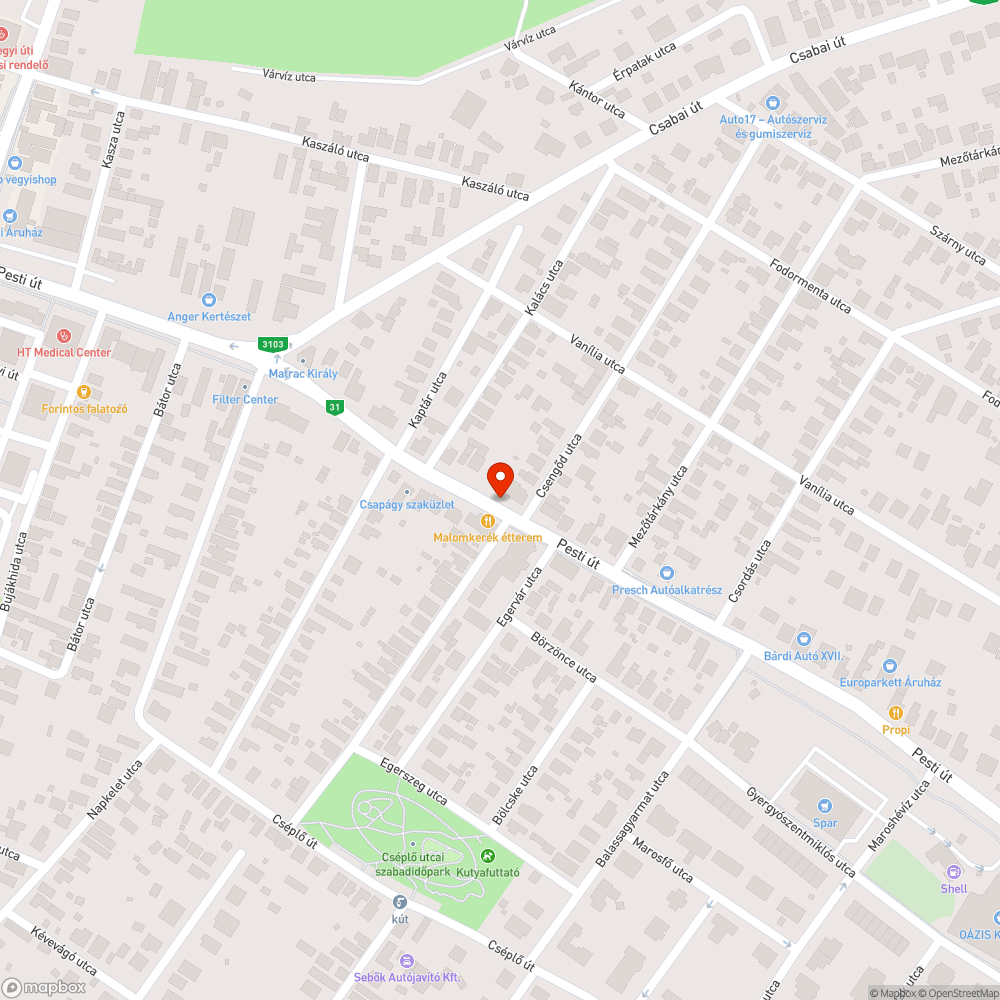 Kimozdult csatorna rács bejelentés helye