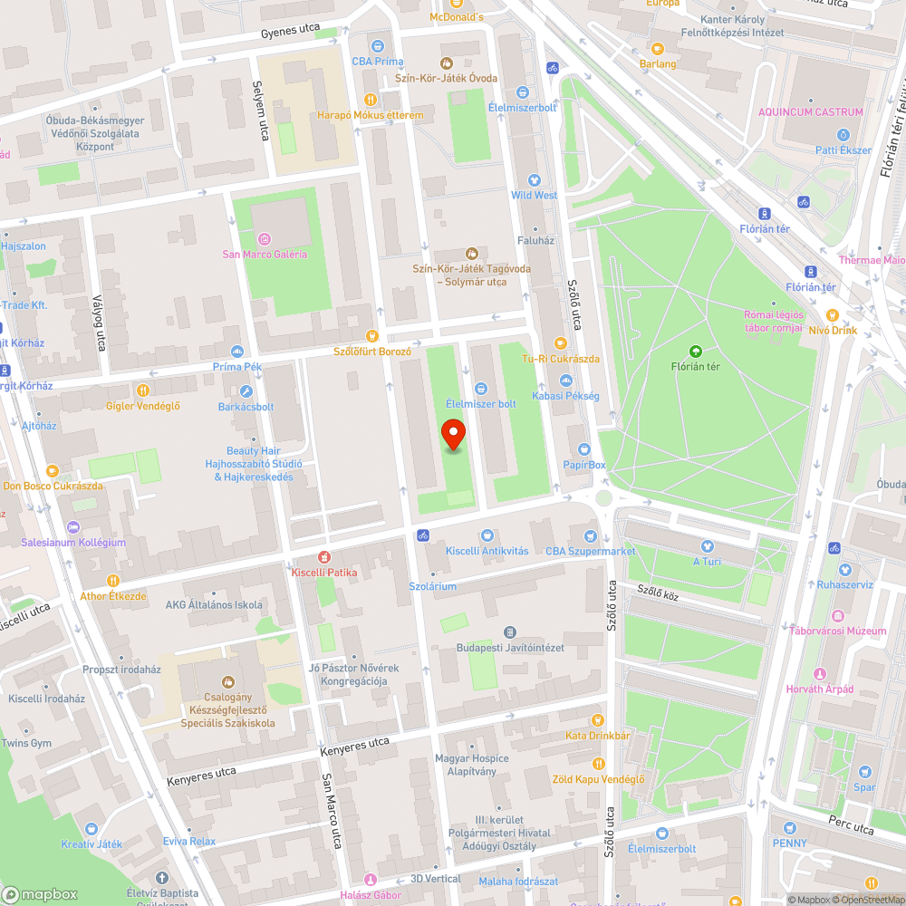 Katasztrofális járda bejelentés helye