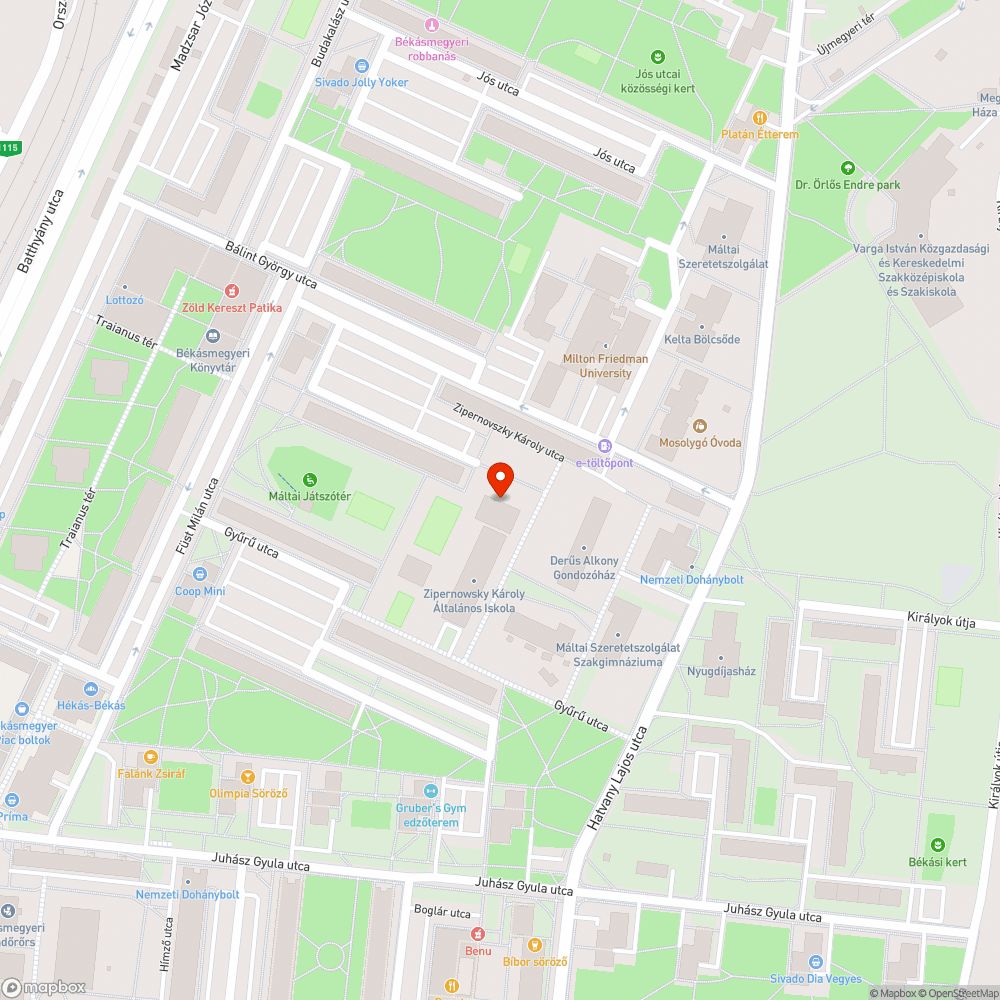 Graffitik az iskola oldalán bejelentés helye