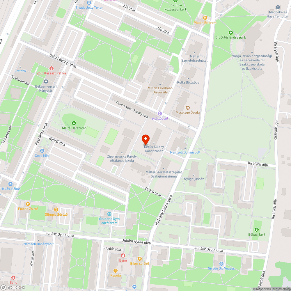 Graffiti a gondozóház oldalán bejelentés helye