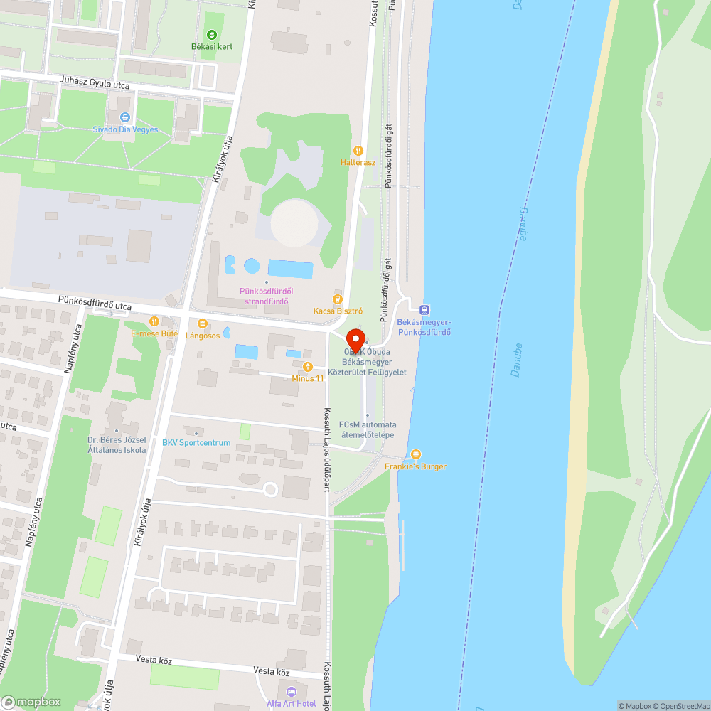 Balesetveszélyes bejelentés helye