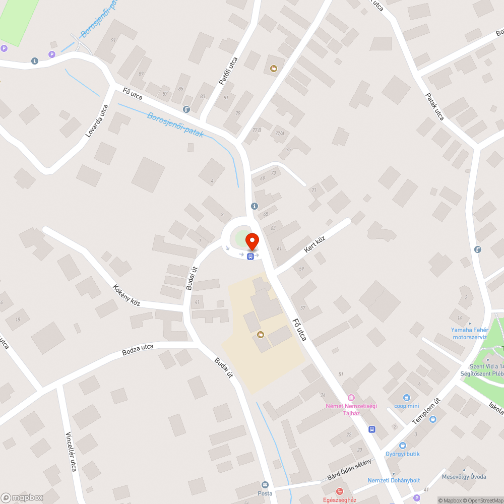 Megsüllyedt a buszmegálló járda bejelentés helye