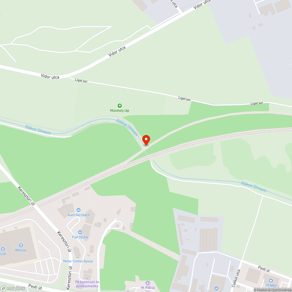 Óriási fatuskó a patakban bejelentés helye