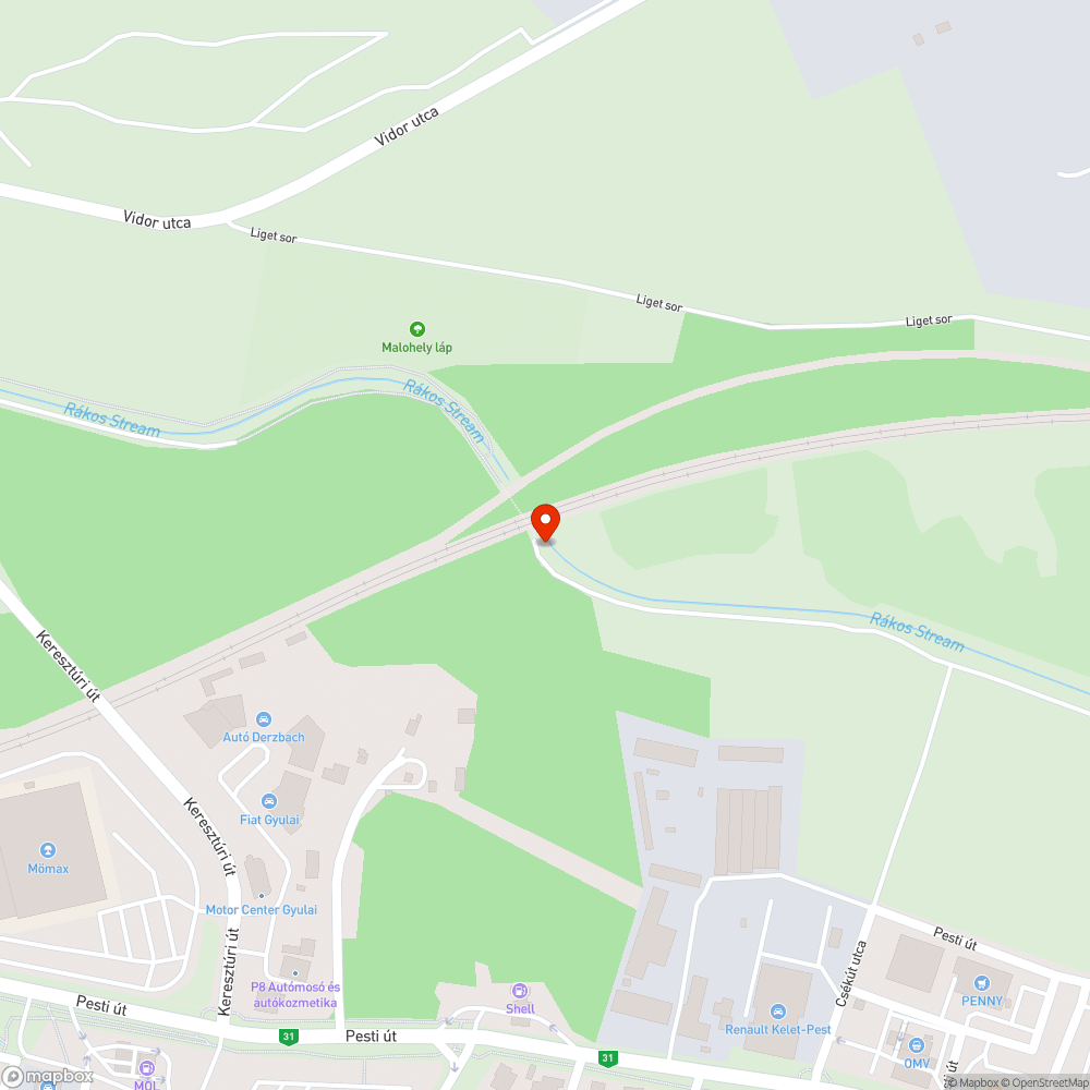 Beszakadt akna bejelentés helye