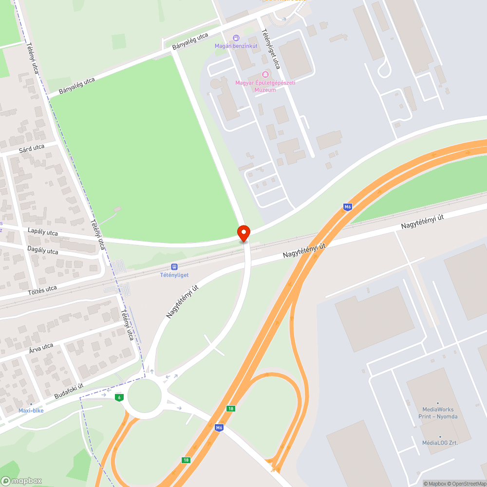 Szemét a felüljáró alatt bejelentés helye