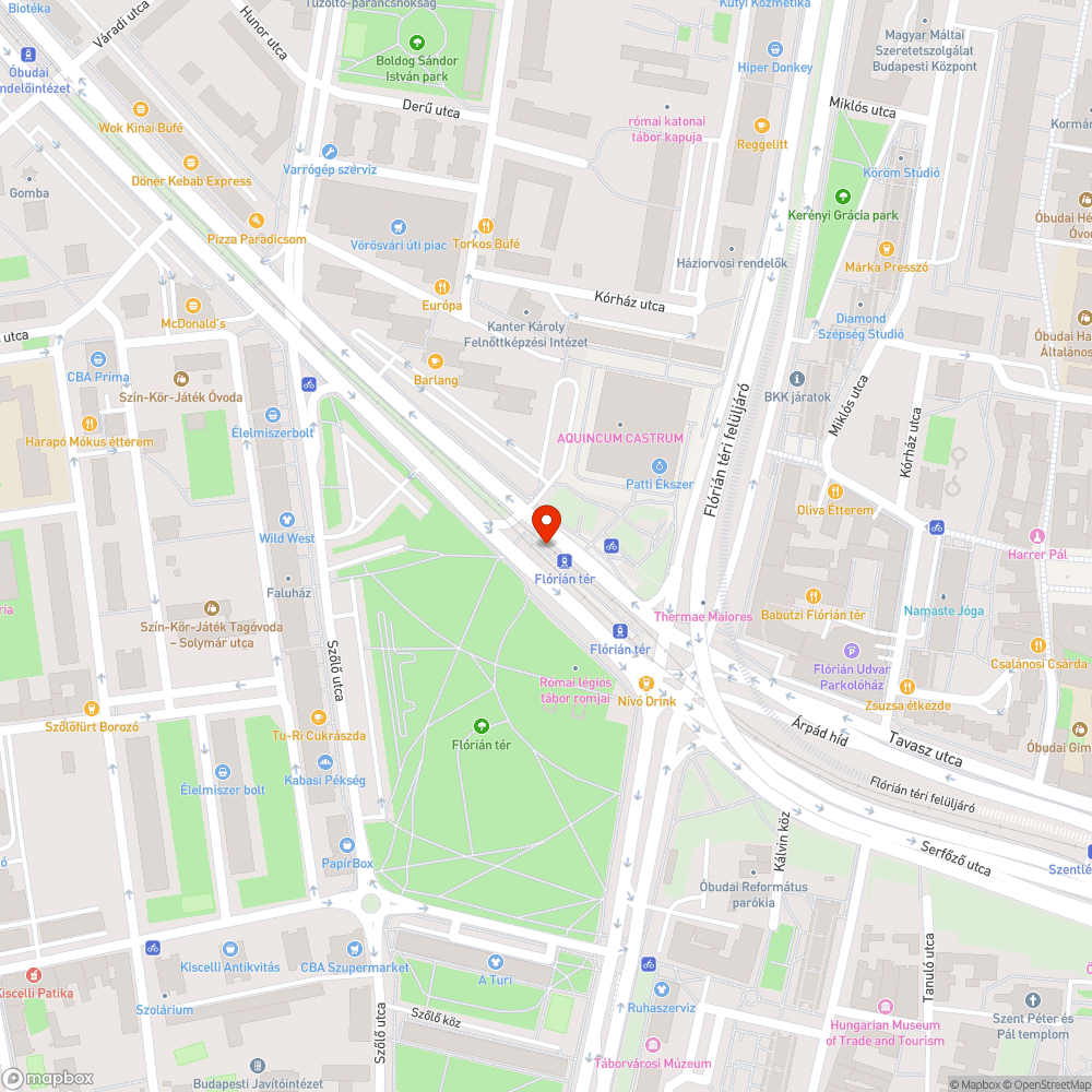 Kiszáradt fa bejelentés helye