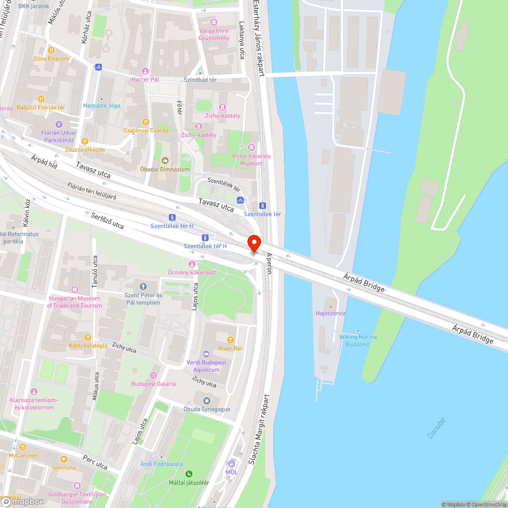 Graffiti az Árpád hídon bejelentés helye