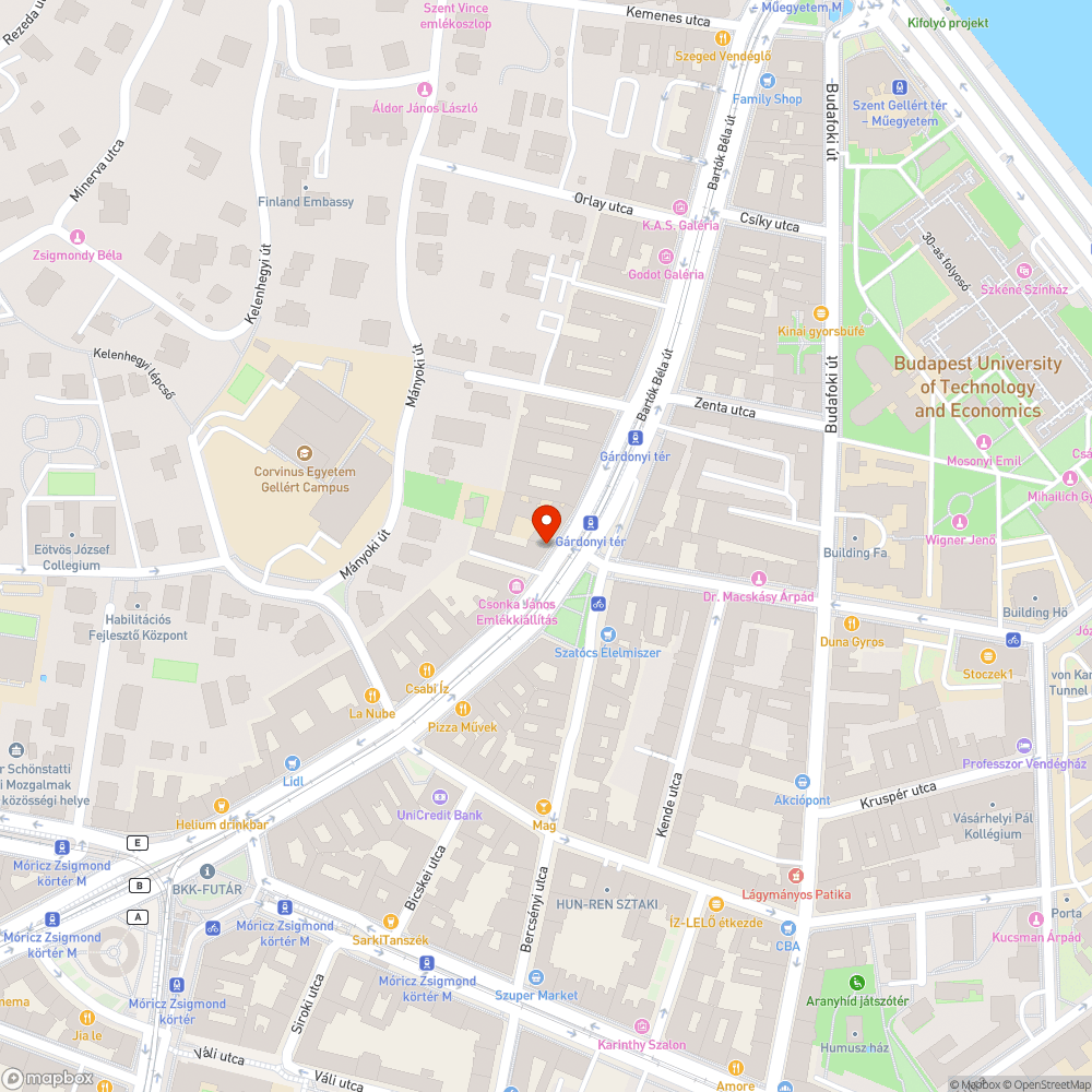 Megrongált telefonfülke bejelentés helye