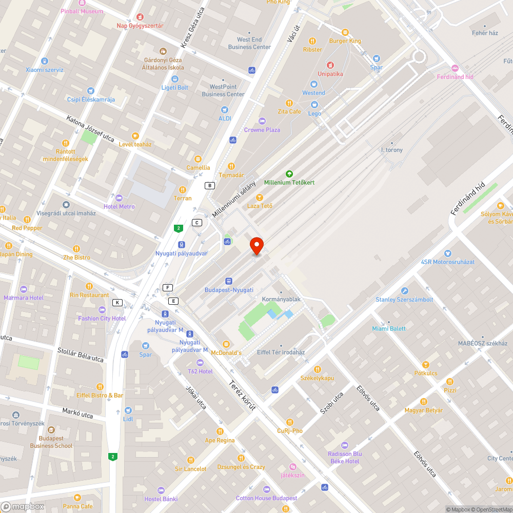 Hiányzó kerékpártárolók a szobi fecske vonaton bejelentés helye