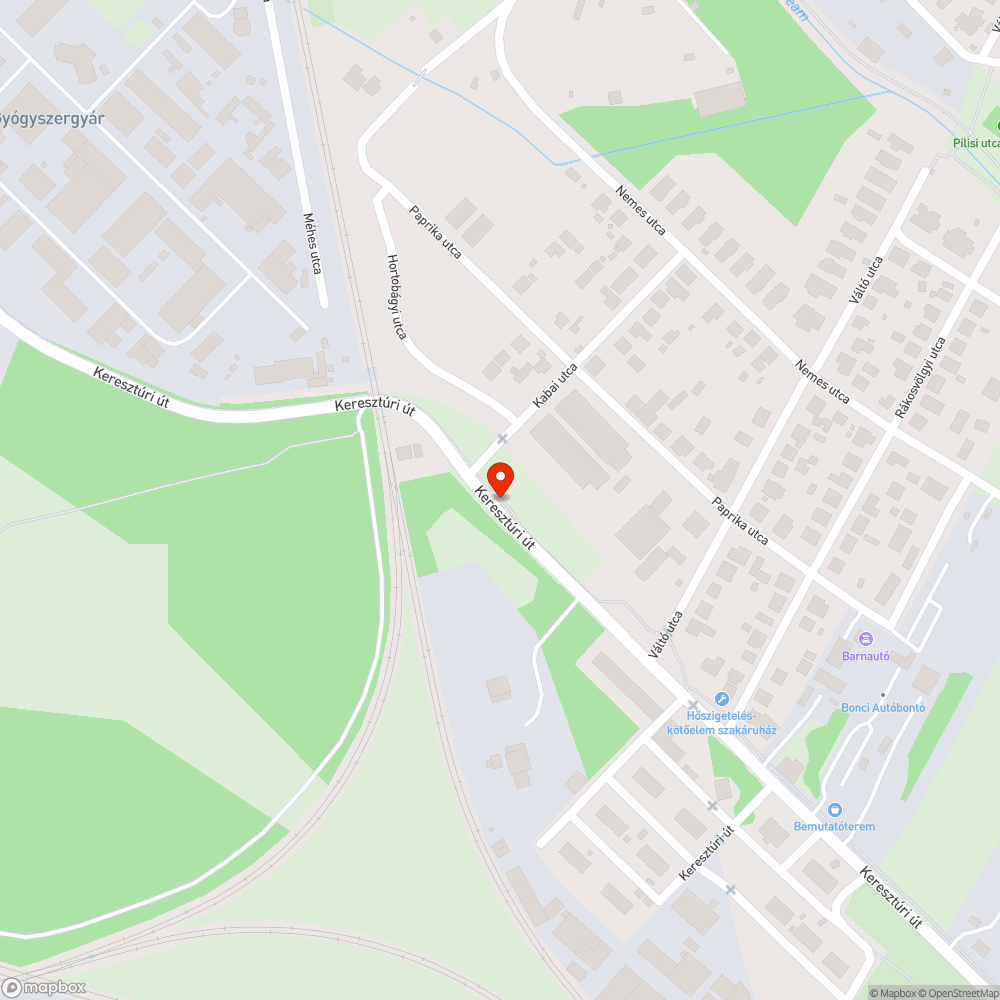 Megrongált Buszmegálló bejelentés helye