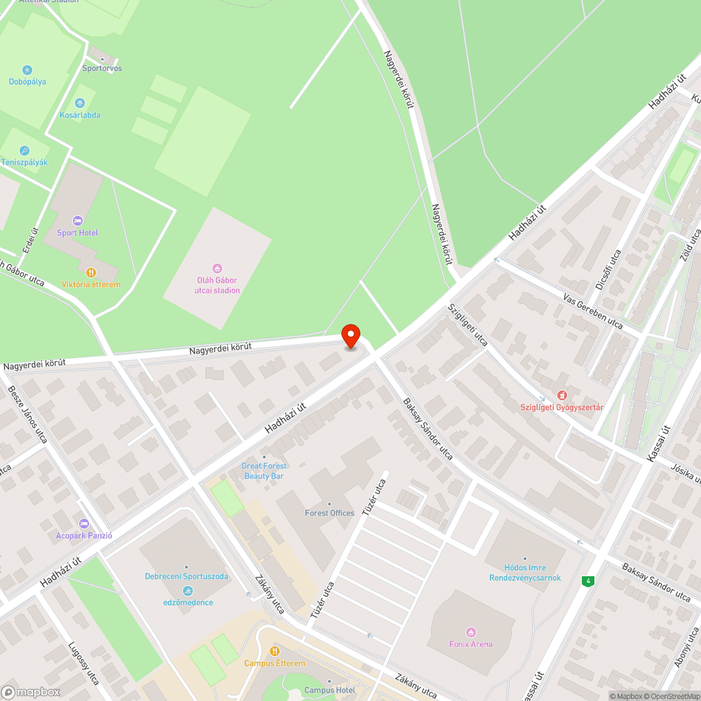 Kiszáradt fák bejelentés helye