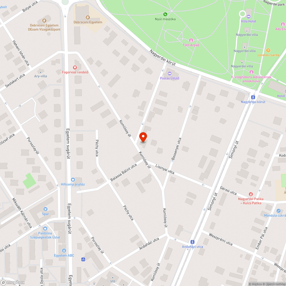 Beszakadt járda bejelentés helye