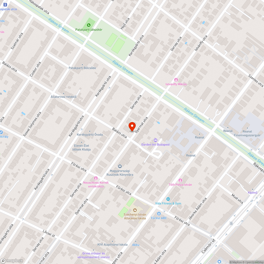 Benőtt járda bejelentés helye