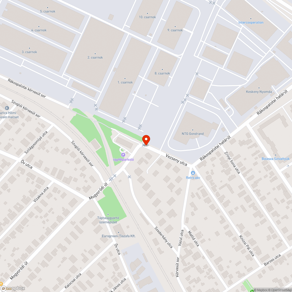 Eldugult vízelvezető csatorna bejelentés helye