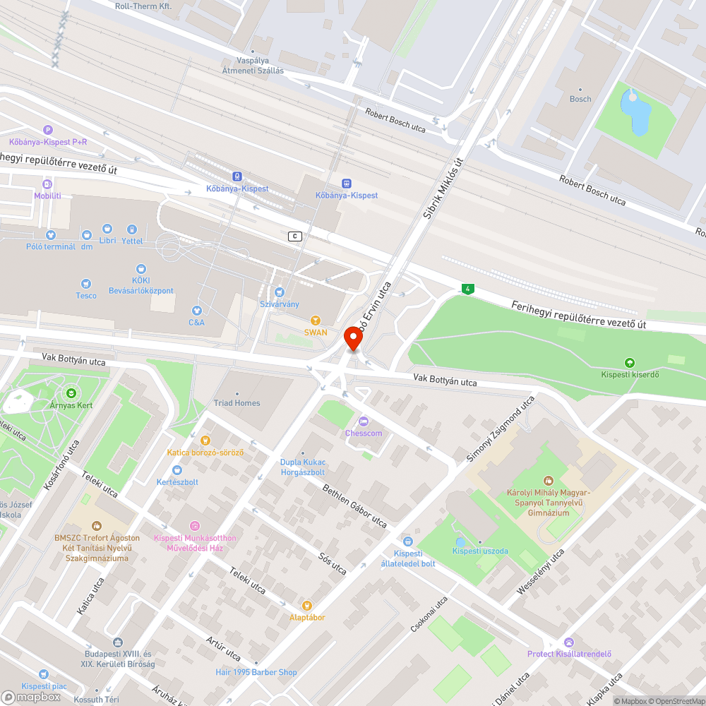 Elferdült jelzőlámpaoszlop bejelentés helye