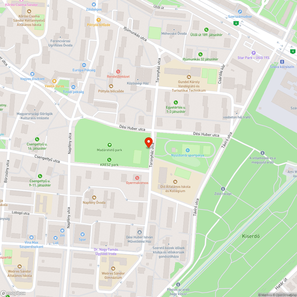 Elhagyott Opel bejelentés helye