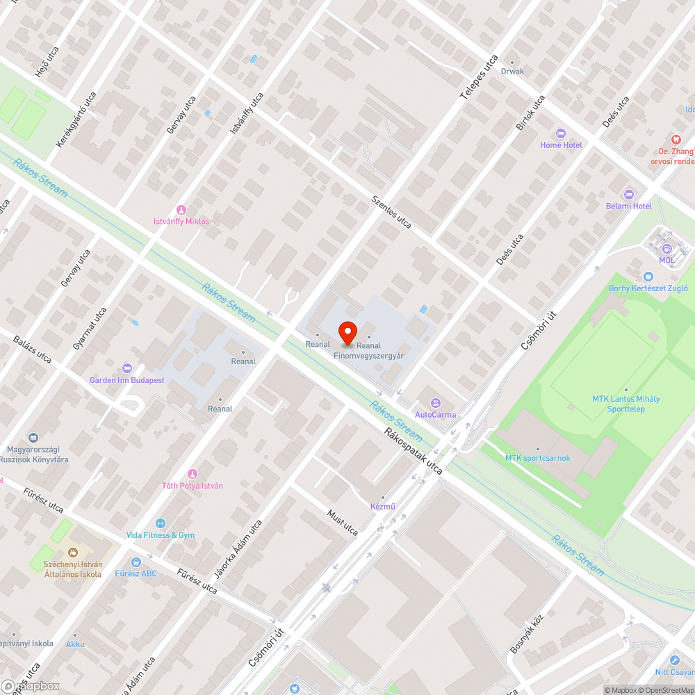 Romok a patakparton bejelentés helye