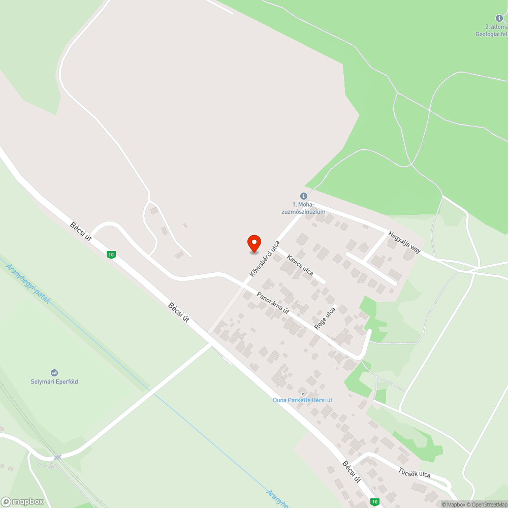 Kövesbérci úton ömlesztett hulladék kupacok bejelentés helye