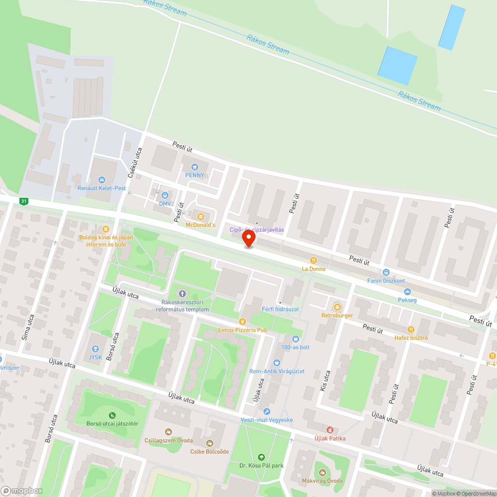 Szilánkok bejelentés helye