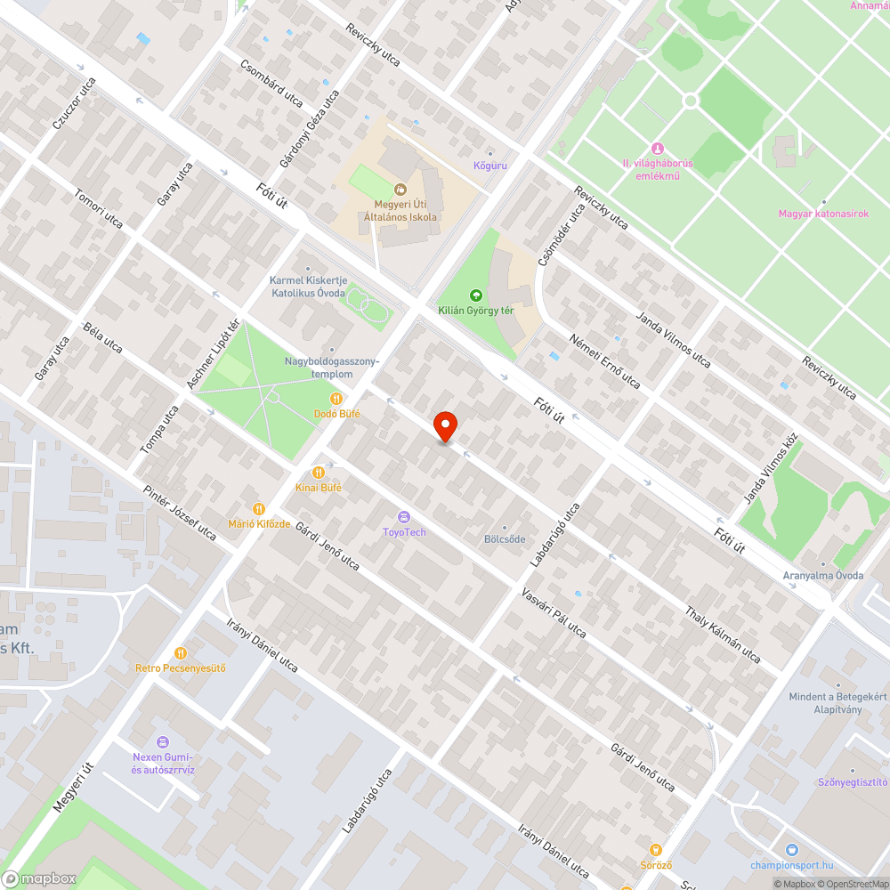 Hibás vízelvezetés, Kátyúk bejelentés helye