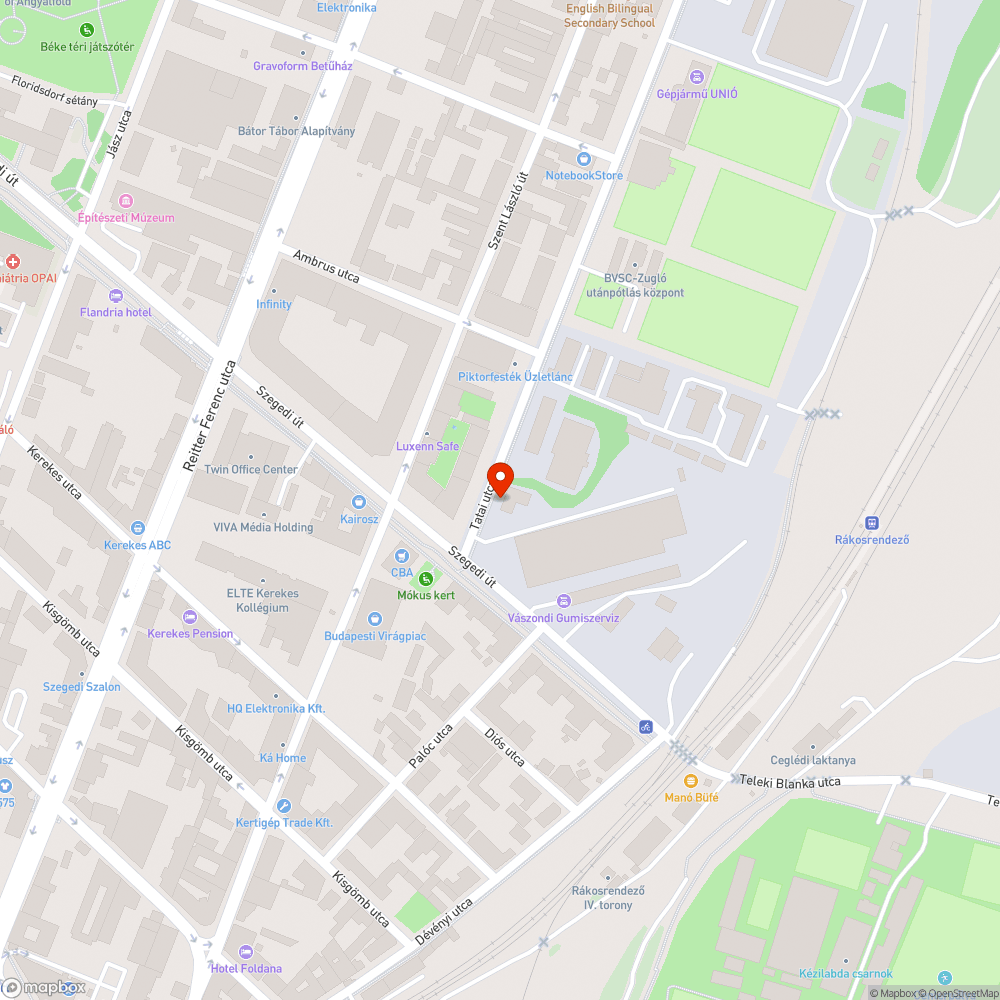 Méteres gaz bejelentés helye