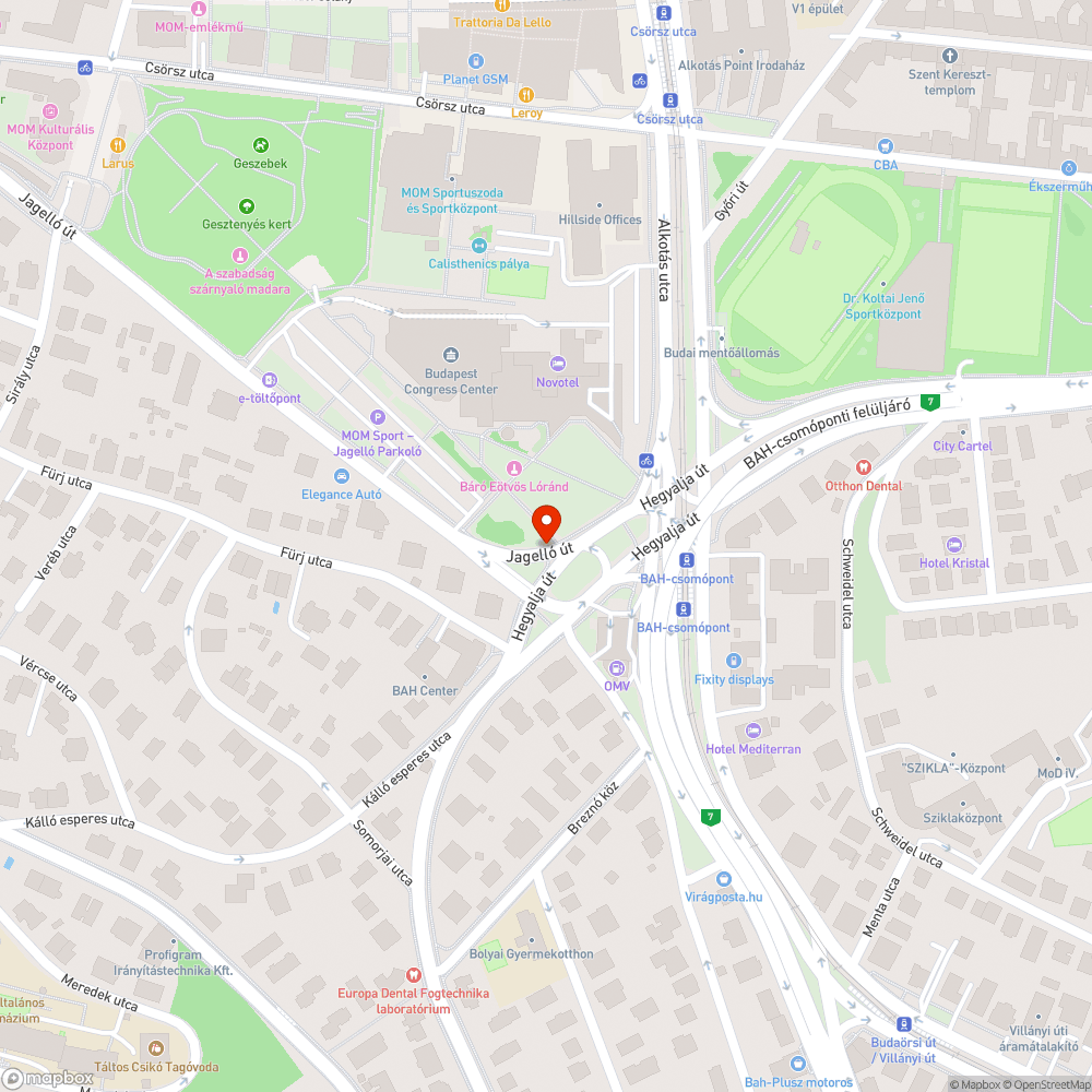 Életveszélyes bejelentés helye