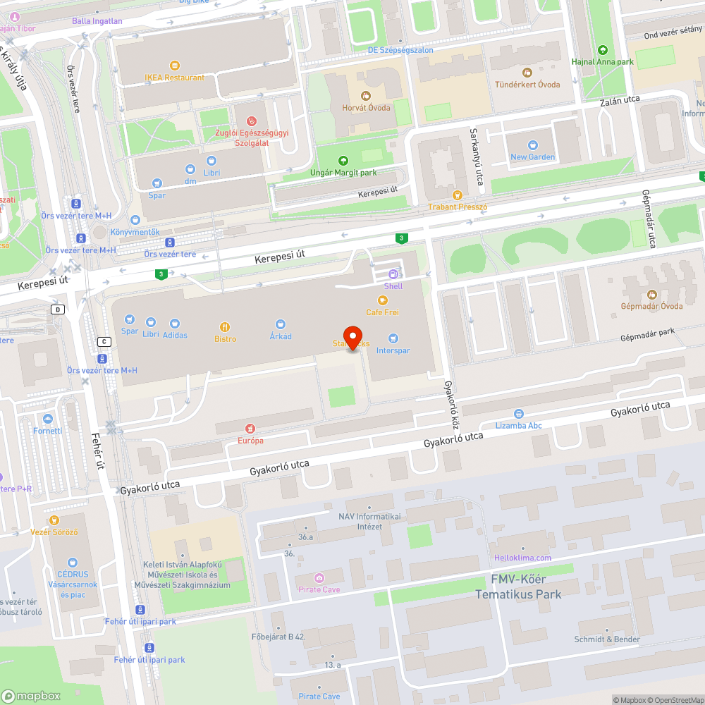 Hiányzó kerékpártámaszok bejelentés helye