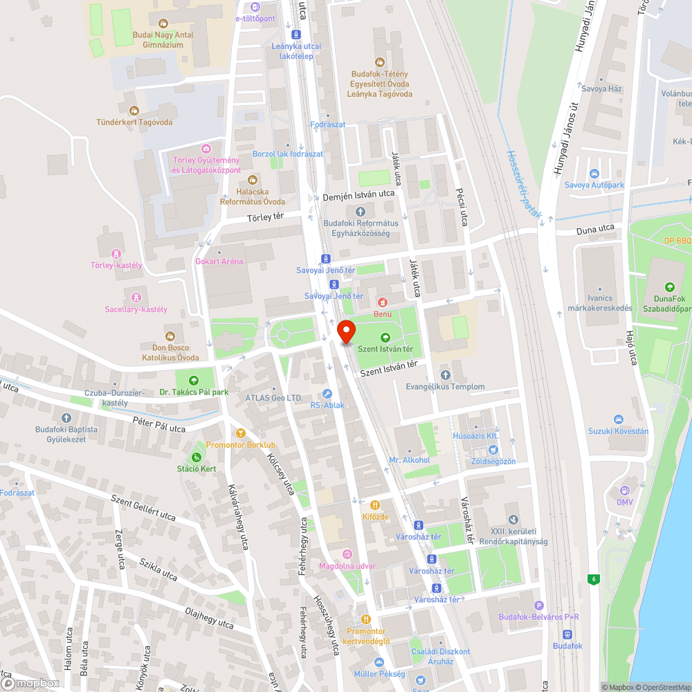 Lyuk a két sínpár között bejelentés helye