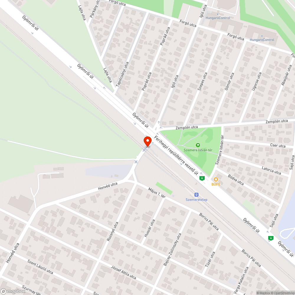 Beszakadt közműfedél és totemoszlop bejelentés helye