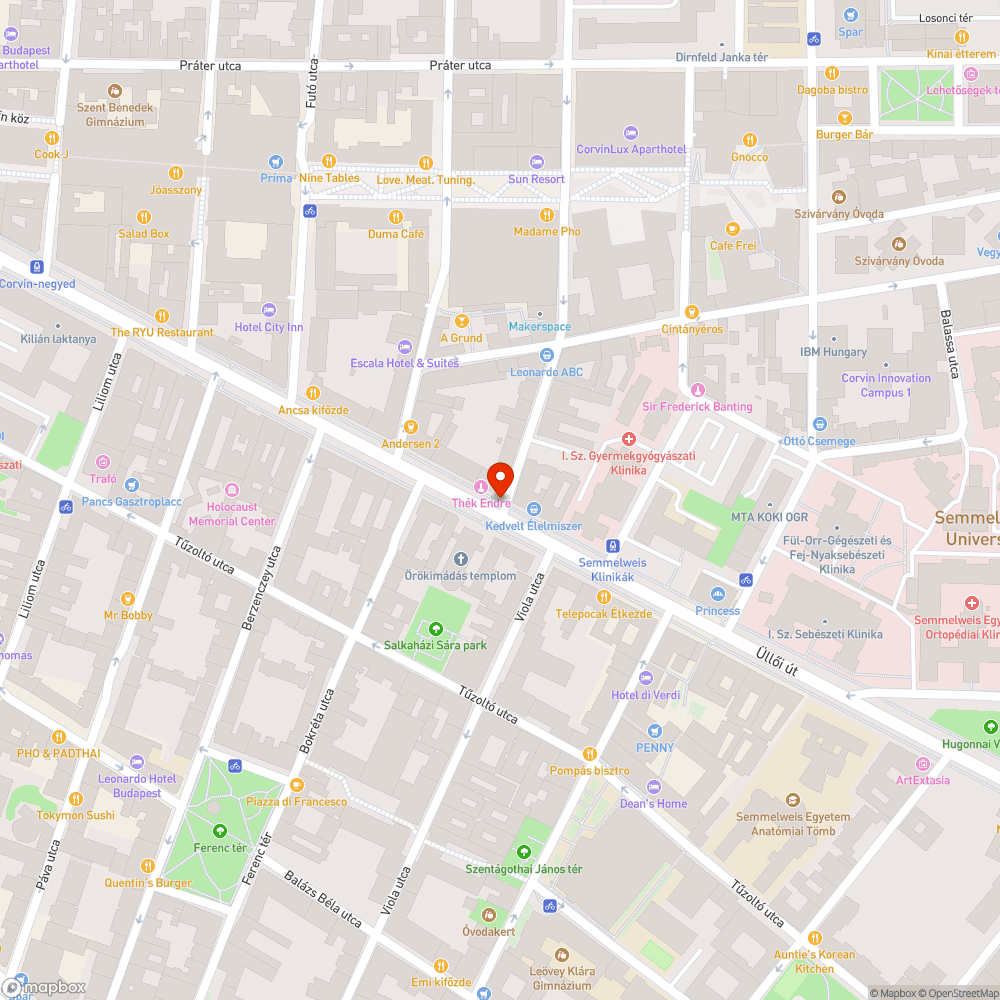 Üllői-Leonardo sarok szabálytalankodók bejelentés helye