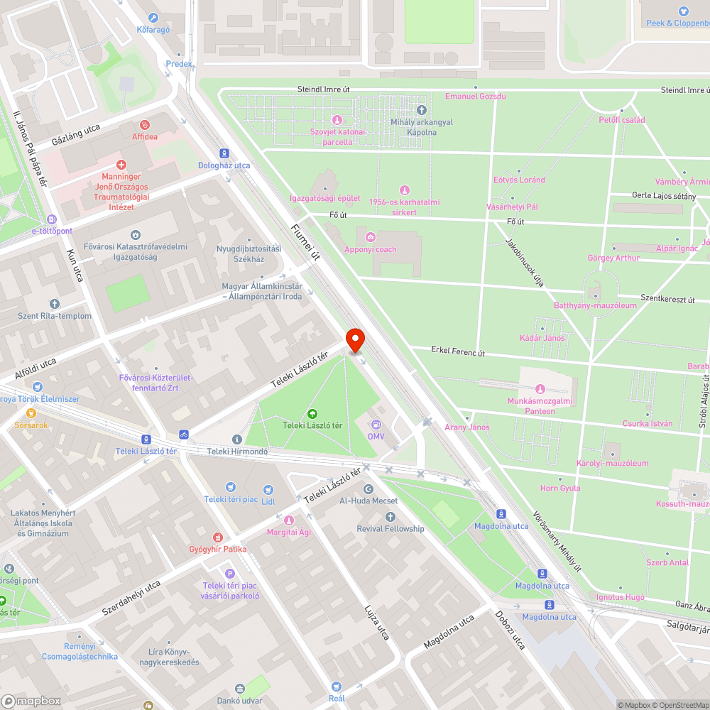 Sérült tábla bejelentés helye