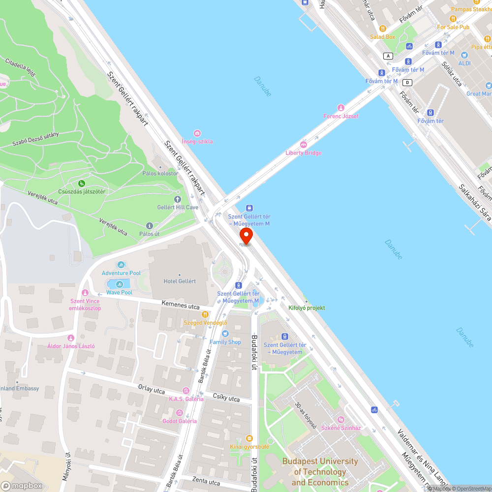 Ellopott pumpa a Szent Gellért téren bejelentés helye