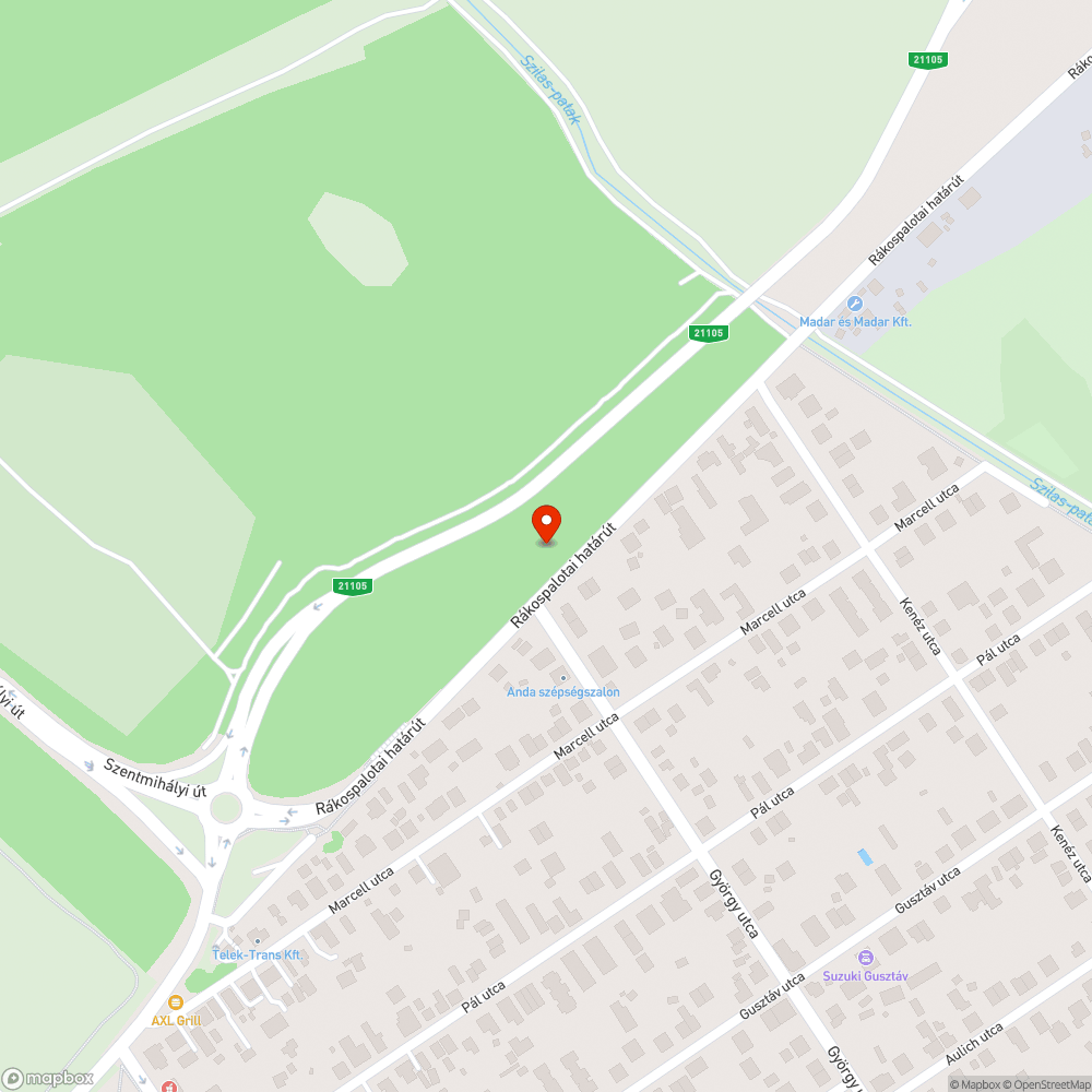 Elhagyott teherautó bejelentés helye