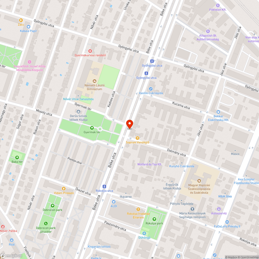 Elhagyott, szemetes közmű doboz bejelentés helye