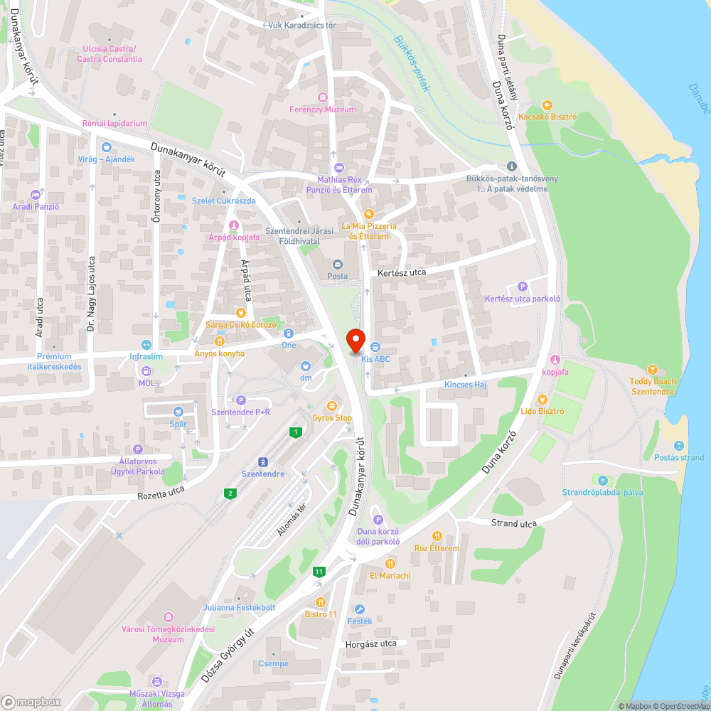 Megdőlt szemetes bejelentés helye