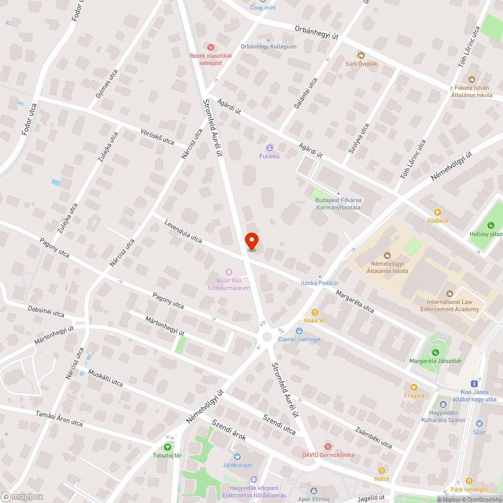 Elhagyott auto bejelentés helye