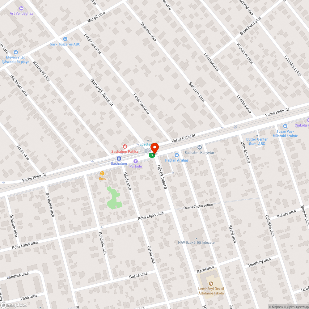 Padkás kerékpárút bejelentés helye