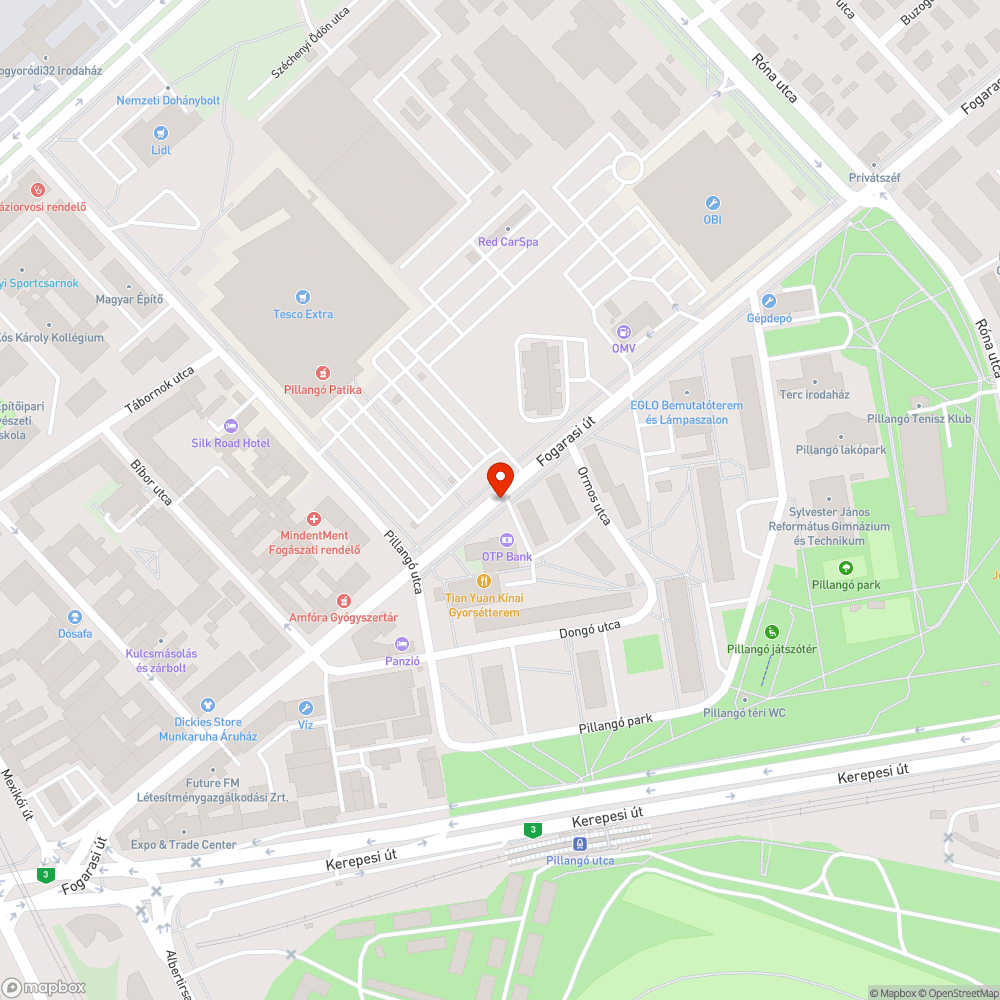 Elferdült oszlop bejelentés helye