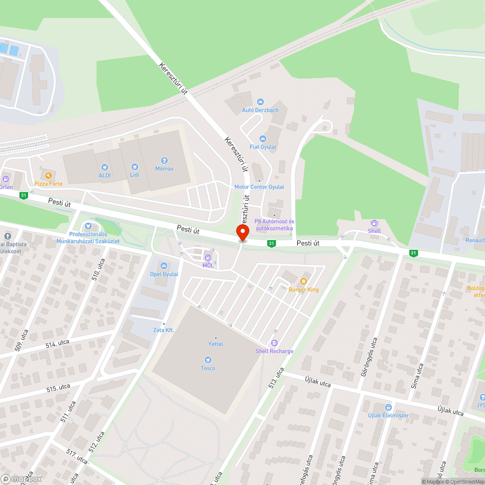 Megsüllyedt bejelentés helye